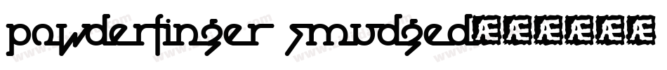 Powderfinger Smudged字体转换